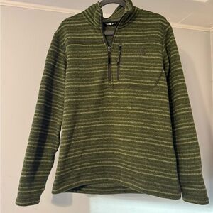 The North Face Fleece Green Striped Sweater